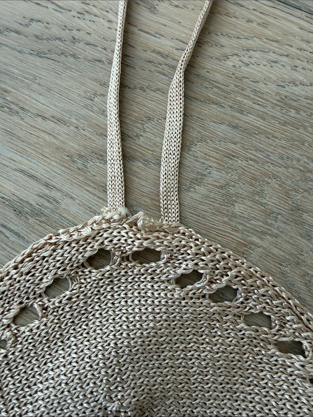 Mango Beige Knit Lace-Trim Top - Picture 3 of 4
